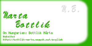 marta bottlik business card